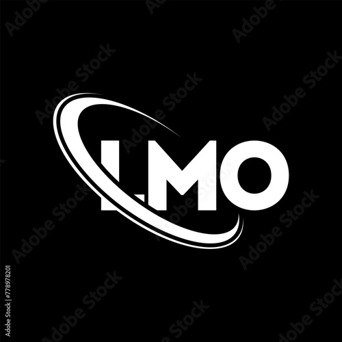 LMO logo. LMO letter. LMO letter logo design. Initials LMO logo linked with circle and uppercase monogram logo. LMO typography for technology, business and real estate brand.