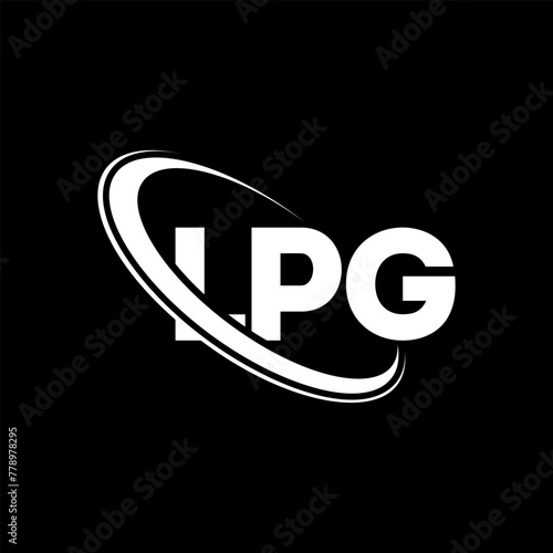 LPG logo. LPG letter. LPG letter logo design. Initials LPG logo linked with circle and uppercase monogram logo. LPG typography for technology, business and real estate brand.