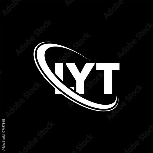 LYT logo. LYT letter. LYT letter logo design. Initials LYT logo linked with circle and uppercase monogram logo. LYT typography for technology, business and real estate brand.