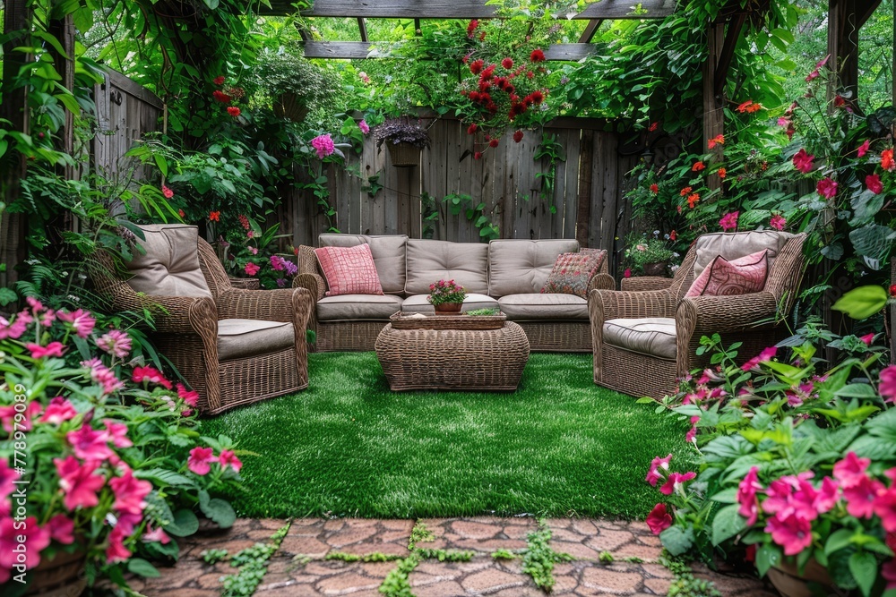 small modern patio garden with artificial grass and rattan furniture inspiration ideas small modern patio garden with artificial grass and rattan furniture inspiration ideas