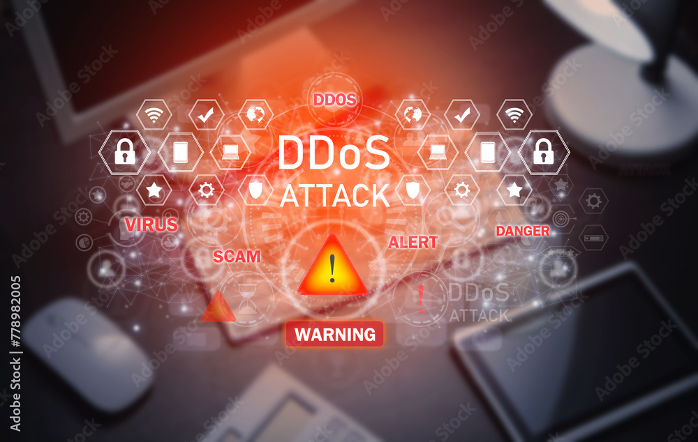 DDoS Attack concept. Cyber crime. Technology. Internet DDoS Attack concept. Cyber crime. Technology. Internet
