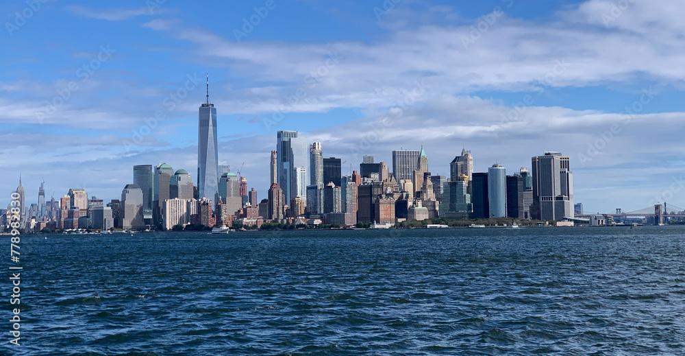 View of the Manhattan skyline