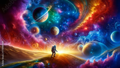 Cosmic Odyssey: A Traveler's Journey Through the Unknown © sakura