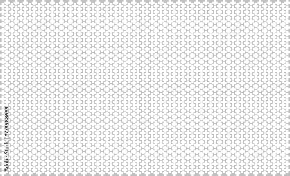 Seamless pattern. White cross on a light gray background. Flyer background design, advertising background, fabric, clothing, texture, textile pattern. Seamless pattern. White cross on a light gray background. Flyer background design, advertising background, fabric, clothing, texture, textile pattern.