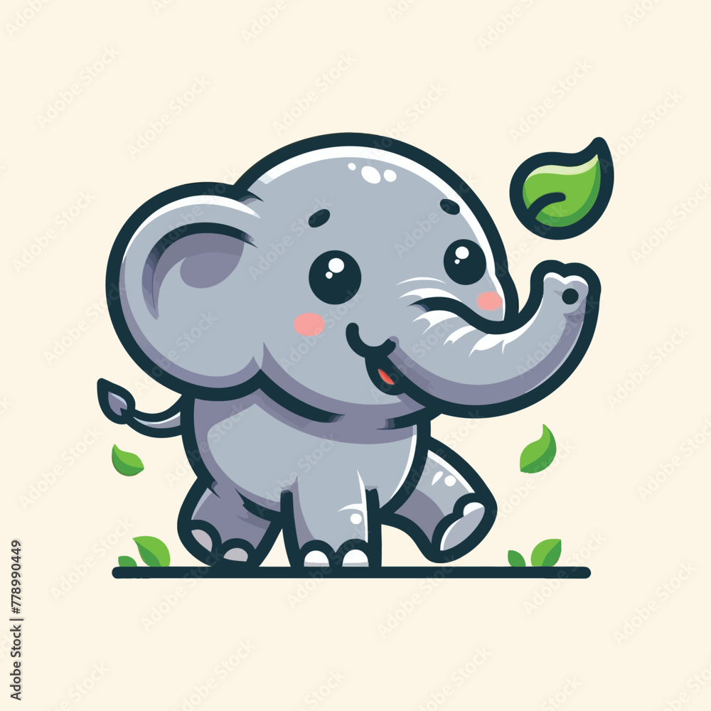 Elephant Cartoon Illustration