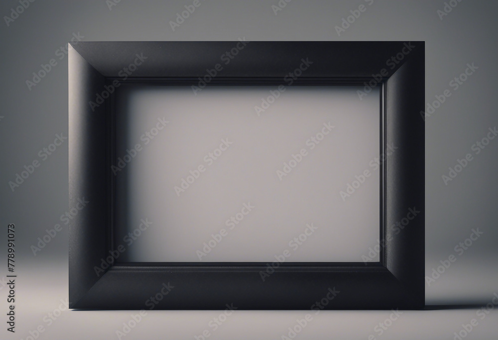 Blank black horizontal picture frame Blank black horizontal picture frame