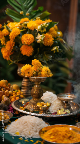 A Vishu Kani with Offering