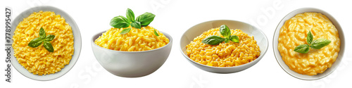 Risotto alla Milanese clipart collection, symbol, logos, icons isolated on transparent background