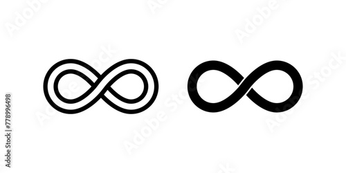 Infinity icon. flat illustration of vector icon for web