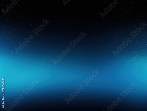 Sky Blue black glowing grainy gradient background texture with blank copy space for text photo or product presentation 