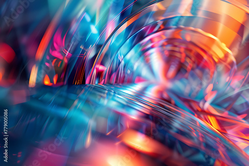 Dive into the future with a mesmerizing futuristic abstract background, featuring vibrant colors and dynamic shapes for modern design projects