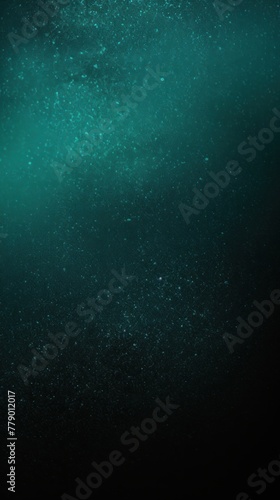 Teal black glowing grainy gradient background texture with blank copy space for text photo or product presentation 