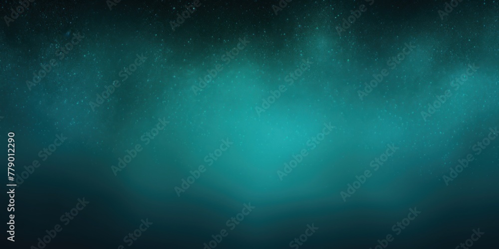 Teal black glowing grainy gradient background texture with blank copy space for text photo or product presentation