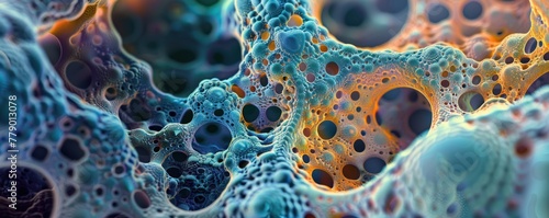 An organic abstract background inspired by the microscopic world