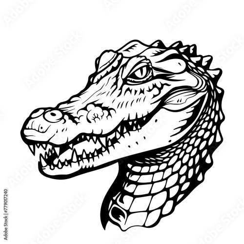Alligator Head Logo Design © N