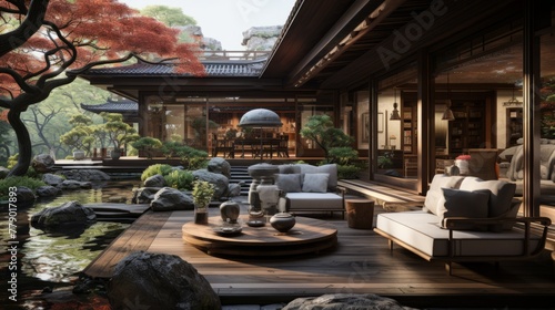 Courtyard of a traditional Chinese house