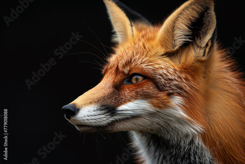A fox is staring at the camera with its eyes open © mila103