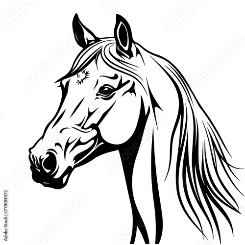 Fototapeta Naklejka Na Ścianę i Meble -  Arabian Horse Logo Design