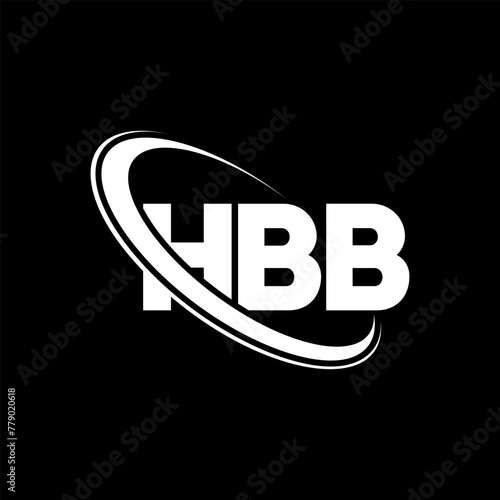 HBB logo. HBB letter. HBB letter logo design. Initials HBB logo linked with circle and uppercase monogram logo. HBB typography for technology, business and real estate brand. photo