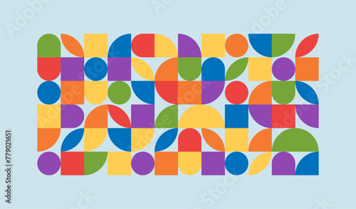 Rainbow colors of pride month. Geometric LGBT Pride background, banner. Vector illustration