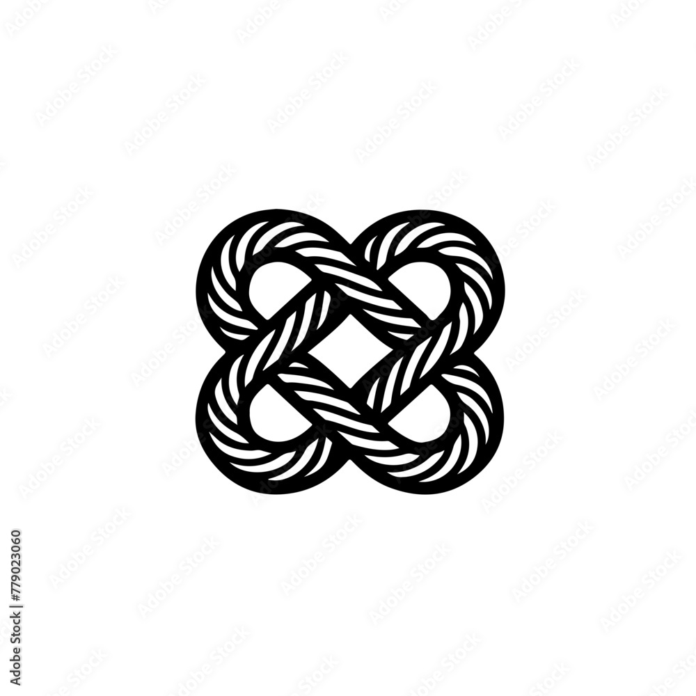 Interlocking knot Logo Design