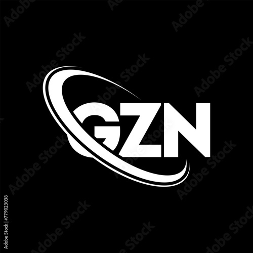 GZN logo. GZN letter. GZN letter logo design. Initials GZN logo linked with circle and uppercase monogram logo. GZN typography for technology, business and real estate brand.