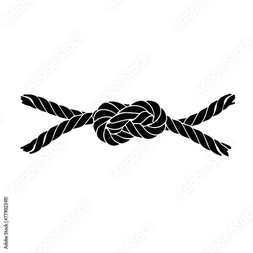 knot tied with rope Logo Design