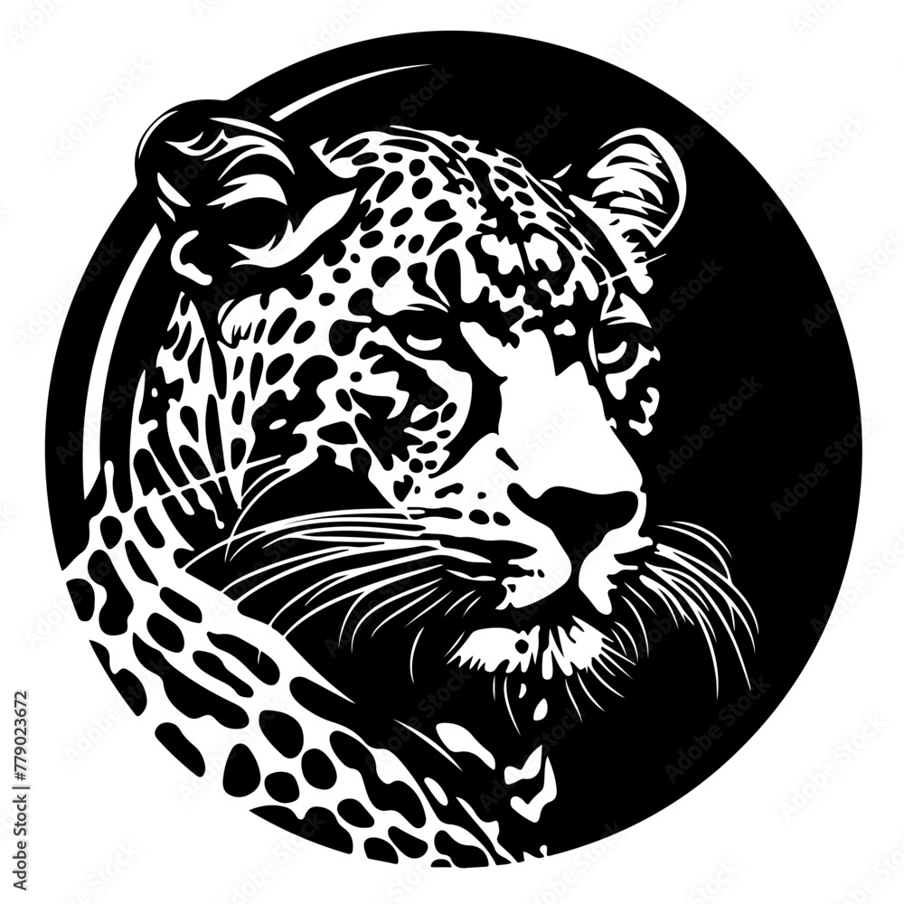 leopard face Logo Design