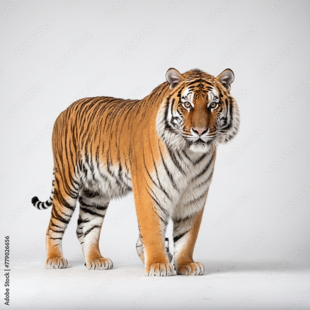 Tiger isolated on a white background