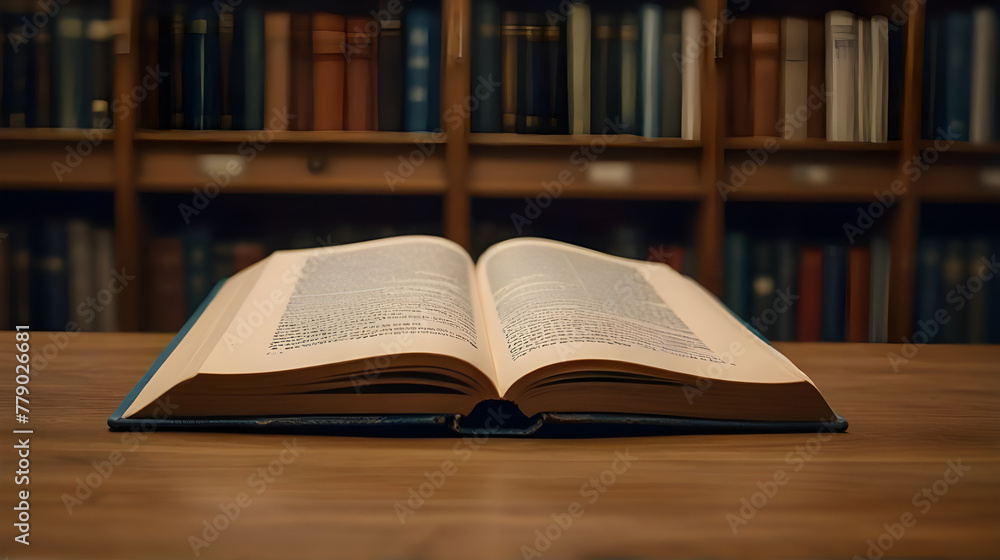 Book page is opened in the library . Book is the store house of knowledge.World book day concept.Back to school concept. Book page is opened in the library . Book is the store house of knowledge.World book day concept.Back to school concept.