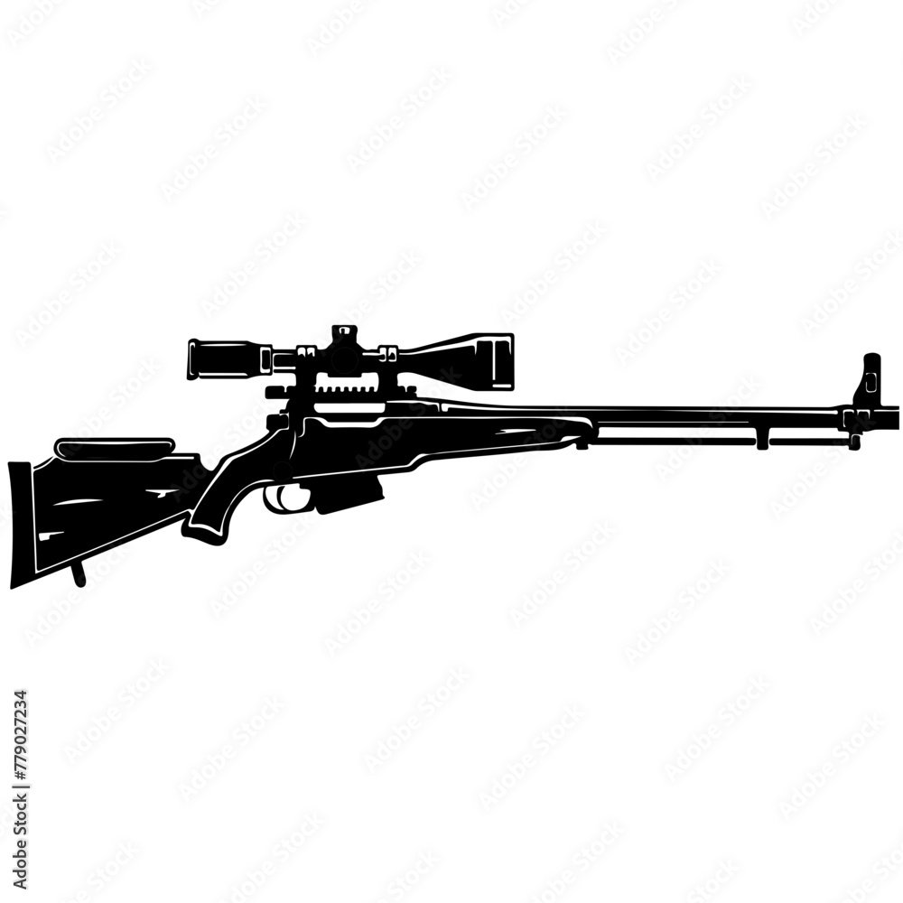 Sniper Rifle Logo Design