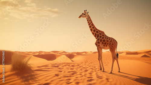 giraffe in the savannah