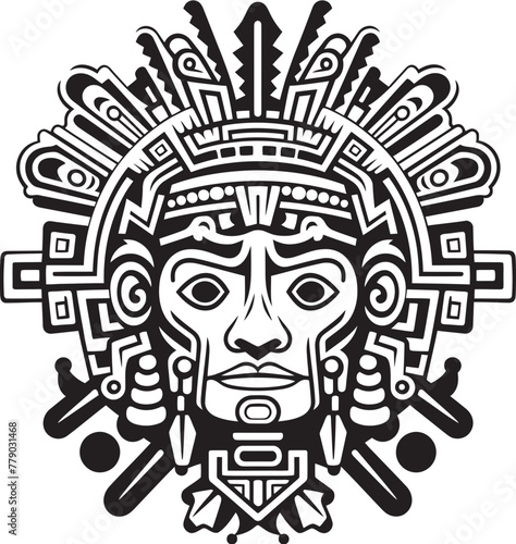 Reviving Vintage Aztec Art Antique Drawing Icon Logos Iconic Aztec Drawings Reimagined Vintage Drawing Icon Logos