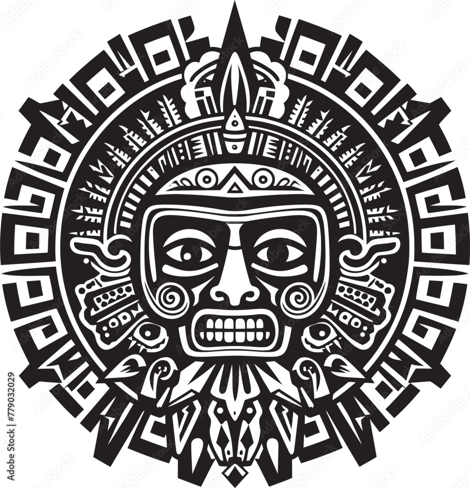 Aztec Art Vector Illustrations of History Vector Symbols Echoes of Aztec Culture Aztec Art Vector Illustrations of History Vector Symbols Echoes of Aztec Culture