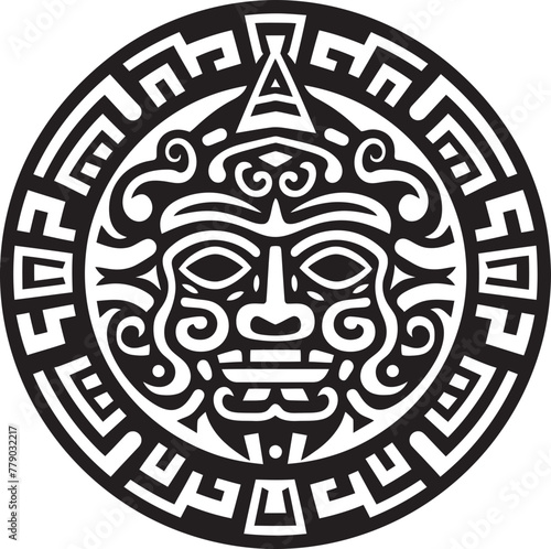 Aztec Symbols Vector Interpretations Vector Designs Aztec Artistic Splendor