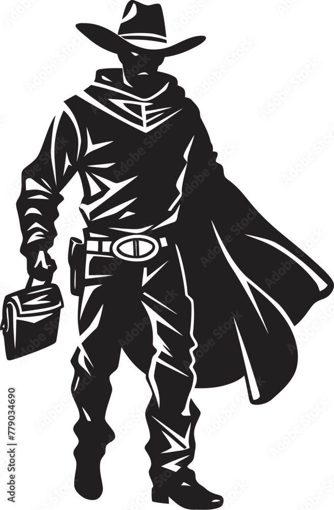Rustlers Retreat Cartoon Masked Cowboy Robber Emblem Hold Up Heroics Cartoon Cowboy Robber Vector Logo Rustlers Retreat Cartoon Masked Cowboy Robber Emblem Hold Up Heroics Cartoon Cowboy Robber Vector Logo