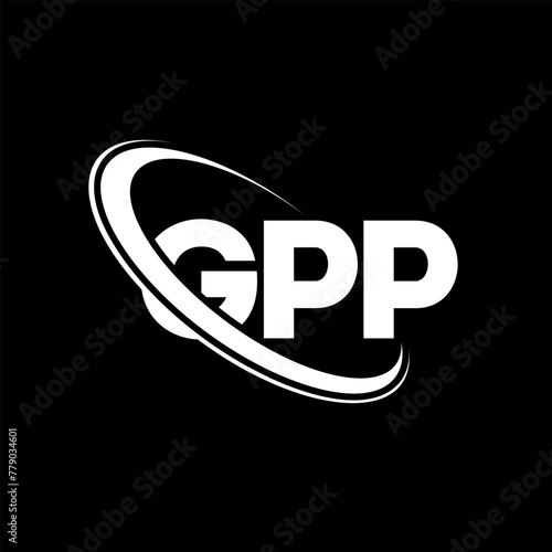 GPP logo. GPP letter. GPP letter logo design. Initials GPP logo linked with circle and uppercase monogram logo. GPP typography for technology, business and real estate brand.