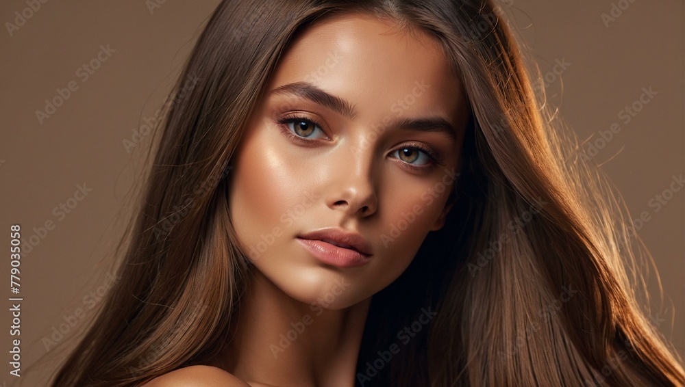 A professional photo capturing the delicate features and natural beauty of a young woman with clear skin and striking eyes A professional photo capturing the delicate features and natural beauty of a young woman with clear skin and striking eyes