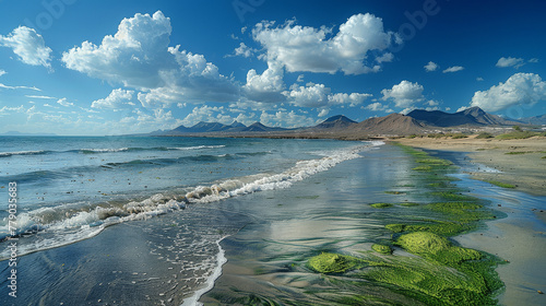 a really good holiday picture of lanzarote created with Generative AI technology