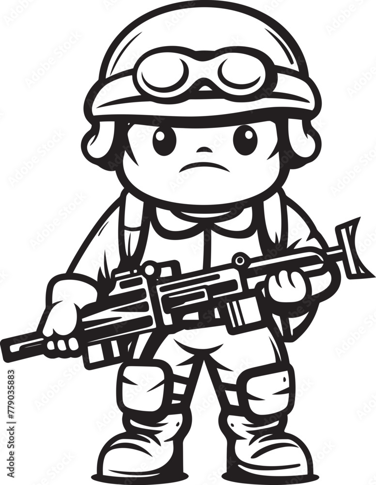 Heroic Hand Drawn Heroes Cartoon Doodle Soldier Vector Icon Courageous Cartoon Corps Doodle Soldier Emblem Heroic Hand Drawn Heroes Cartoon Doodle Soldier Vector Icon Courageous Cartoon Corps Doodle Soldier Emblem