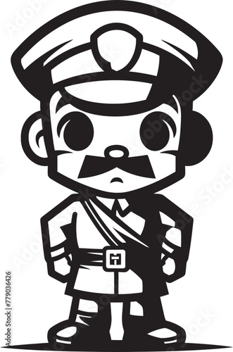 Wallpaper Mural Heroic Hand Drawn Heroes Cartoon Soldier Doodle Emblem Courageous Cartoon Corps Doodle Soldier Logo Design Torontodigital.ca