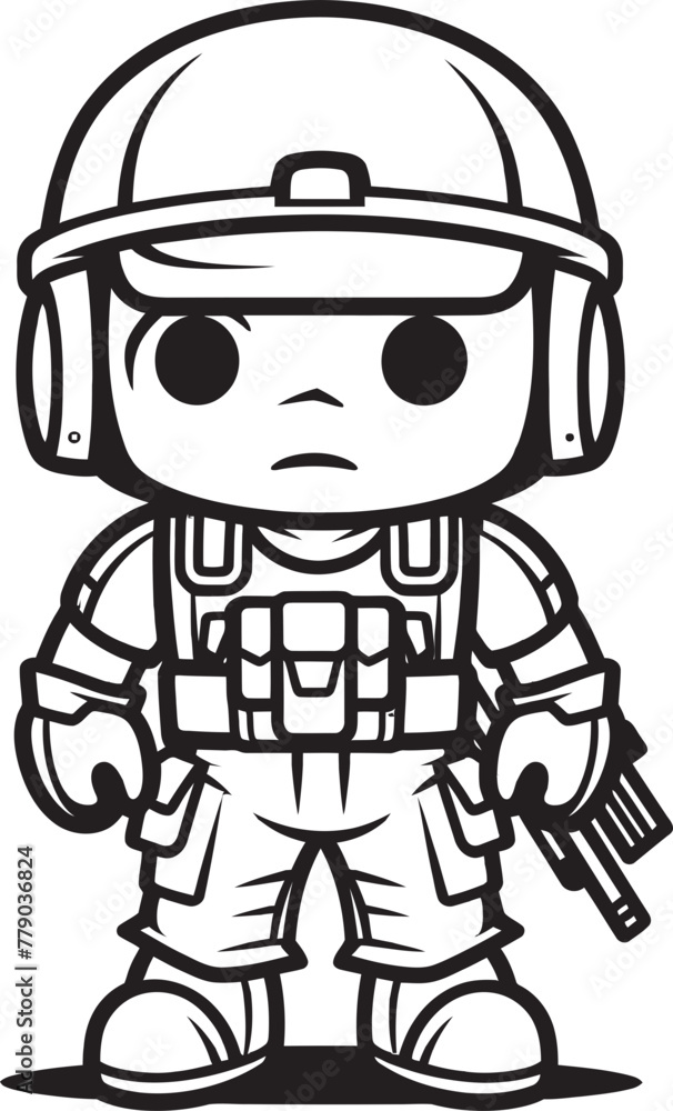Artistic Avenger Cartoon Doodle Soldier Vector Icon Scribbled Squadrons Doodle Soldier Emblem Artistic Avenger Cartoon Doodle Soldier Vector Icon Scribbled Squadrons Doodle Soldier Emblem