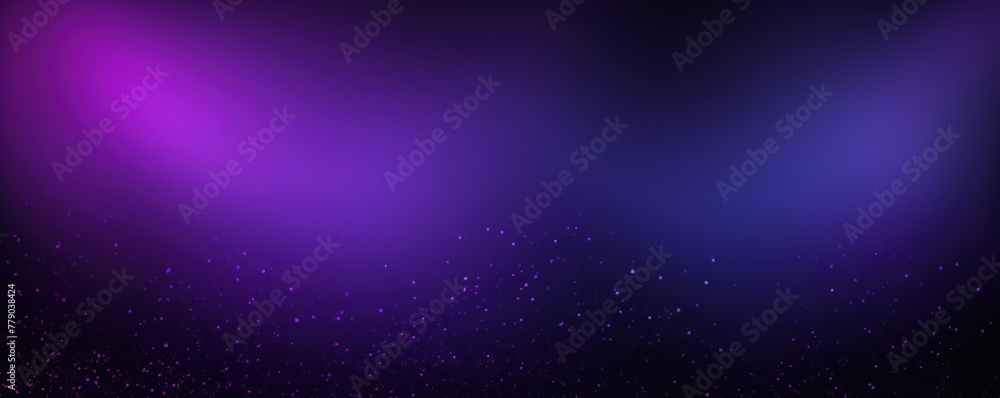 Violet black glowing grainy gradient background texture with blank copy space for text photo or product presentation 