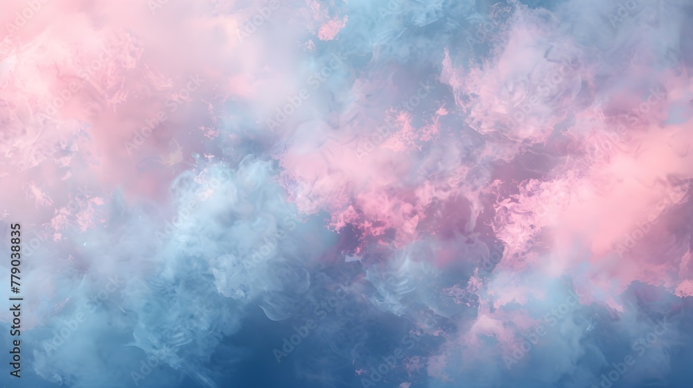 Fototapeta premium Ethereal and Dreamy Pastel Cloud Abstract with Dynamic Textures for Serene Wallpaper Design