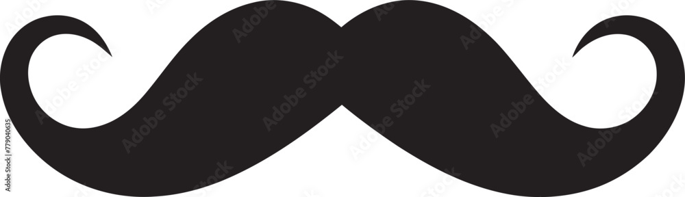 Stylish Swagger Moustache Icon Sketch Bold Brushwork Doodle Moustache Logo Stylish Swagger Moustache Icon Sketch Bold Brushwork Doodle Moustache Logo