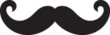 Bold Brushstrokes Dynamic Doodle Moustache Vector Logo Design Funky Fusion Modern Doodle Moustache Icon in Vector Logo