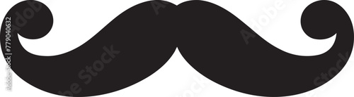 Hipster Hype Moustache Vector Illustration Stylish Swagger Moustache Icon Sketch