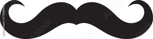 Retro Revival Doodle Moustache Vector Symbol Playful Panache Doodle Moustache Logo Design