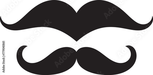 Minimalist Muse Simple Doodle Moustache Emblem in Vector Logo Vintage Vision Retro Chic Doodle Moustache Vector Logo Design