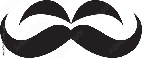 Sophisticated Swagger Doodle Moustache Icon Design Whimsical Whiskers Doodle Moustache Vector Logo